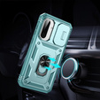Telefontok a Samsung Galaxy A56 5G, KickStand Camera Lens, zöld