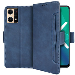Pattintható tok a Oppo Reno7 4G, Card Slot, kék