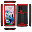 Páncélozott tok a Samsung Galaxy S23 Ultra, R-JUST CamShield Slide, piros