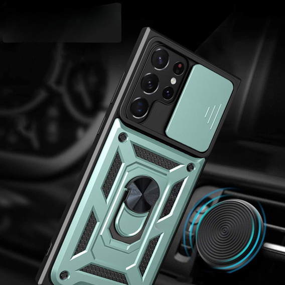 Telefontok a Samsung Galaxy S23 Ultra, CamShield Slide, zöld