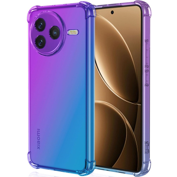 Tok Xiaomi Poco F7 Pro, Gradient Dropproof, Lila / kék