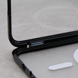 Magnetic Dual Glass MagSafe tok Samsung Galaxy S23, fekete