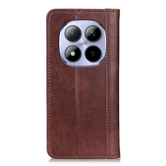 Hasított bőr flip tok Xiaomi Redmi Note 15 Pro 5G készülékhez