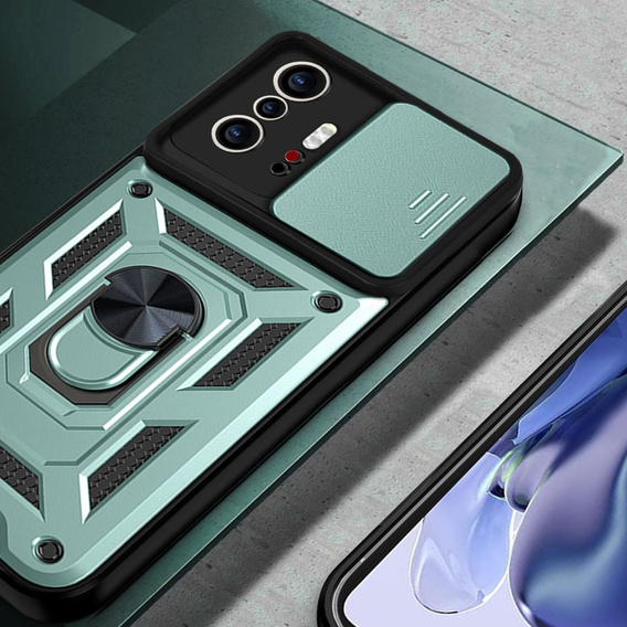 Telefontok a Xiaomi 11T / 11T Pro, CamShield Slide, zöld