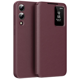 Flip tok Samsung Galaxy S25 Edge, Smart View Wallet, bordó