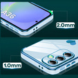Tok Samsung Galaxy A36, Electro heart, kék + üveg 9H