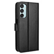 Pattintható tok a Samsung Galaxy M35, Crazy Horse Wallet, fekete