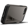 Spigen tok iPhone 16E készülékhez, Tough Armor Mag Mag MagSafe, szürke + 9H edzett üveg