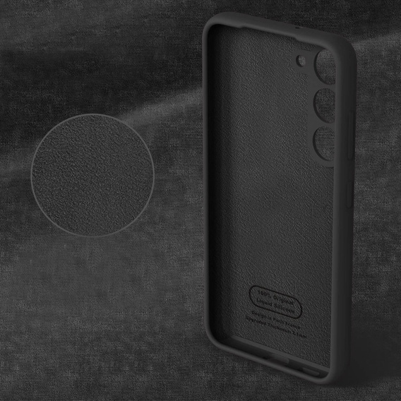 Telefontok a Samsung Galaxy S23 Plus, Silicone Lite, fekete