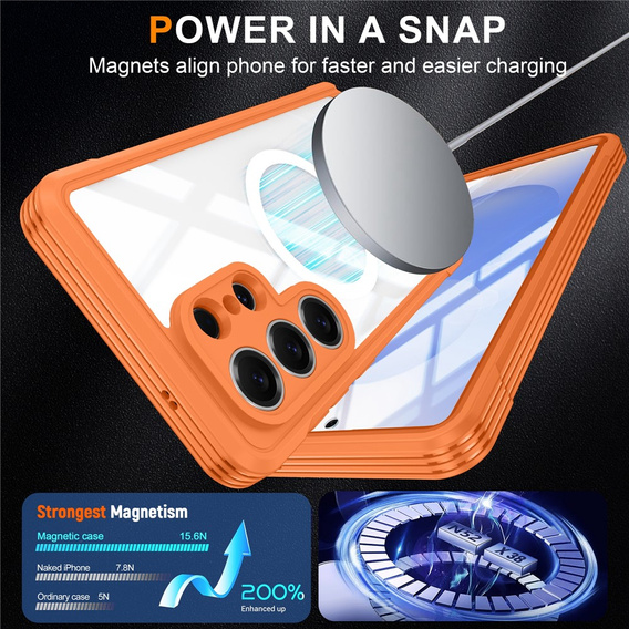 Üveges, ütésálló tok MagSafe-hez, Samsung Galaxy S26 Ultra készülékhez