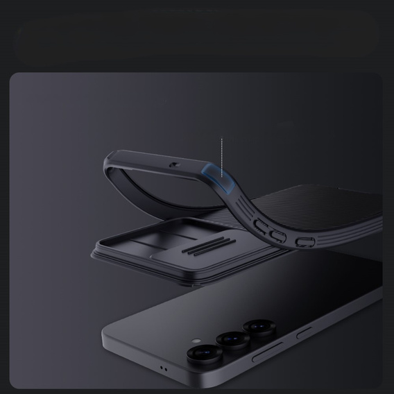 A Nillkin tok Samsung Galaxy S25+ Plus, CamShield Pro MagSafe, fekete
