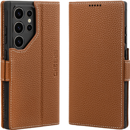 Bőr tok Samsung Galaxy S24 Ultra-hoz, ERBORD LeatherWallet, barna