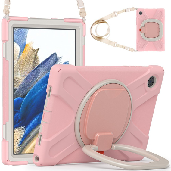 Gyerek tok Samsung Galaxy Tab A8 10.5 SM-X200 SM-X205, páncélozott, pánttal, kék