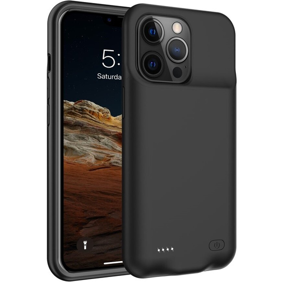 7000mAh akkumulátor tok iPhone 13 Pro Max, fekete