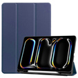 Tok iPad Pro 11 2024, Smartcase tolltartóval, sötétkék