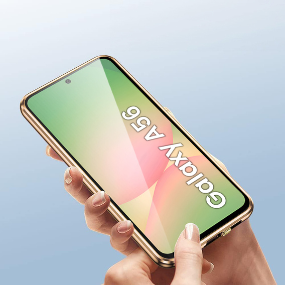 Tok Samsung Galaxy A56, Magnetic Dual Glass, arany