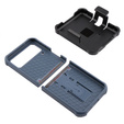 Páncélozott tok Samsung Galaxy Z Flip 4 5G készülékhez, Dexnor Clip Holder, sötétkék színű