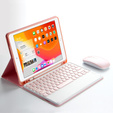 Tok + billentyűzet iPad Pro 11 2021 / 2018, iPad Air 10.9 4 2020 / 5 2022, Pen Slot, rózsaszín rose gold