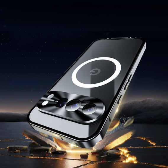 Kameravédő tok Google Pixel 9 Pro, CamShield MagSafe, fekete