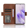 Pattintható tok a Infinix Zero 30 5G, Card Slot, barna