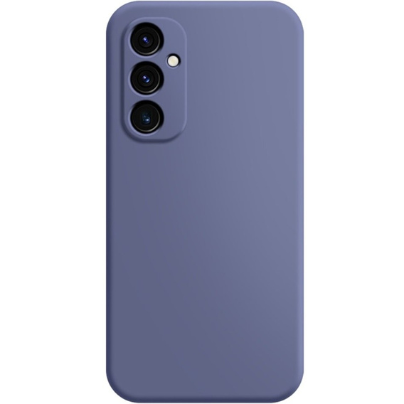 A tok Samsung Galaxy A15, Silicone Lite, sötétkék + 9H üveg