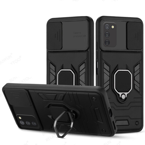 Telefontok a Samsung Galaxy A03s, KickStand Camera Lens, kék