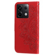 Pattintható tok a Xiaomi Redmi Note 13 Pro 5G, Mandala, piros