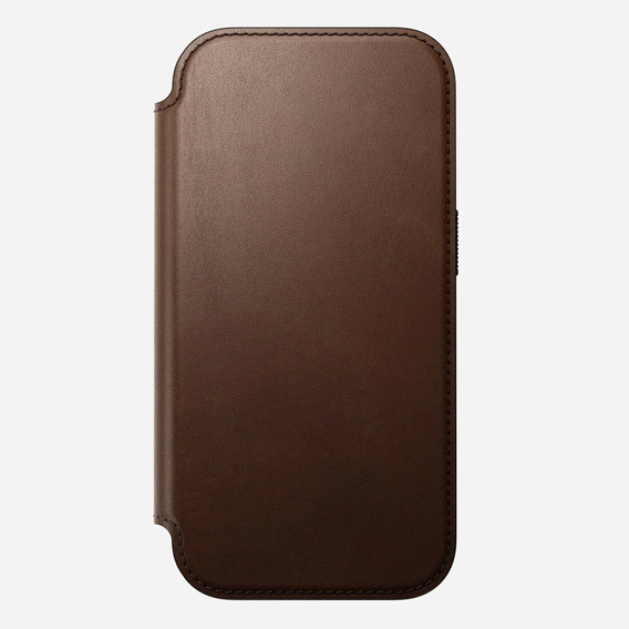 Nomad tok iPhone 17 Pro-hoz, Modern bőr fóliatok, barna