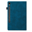 Tok Samsung Galaxy Tab S10 FE+ Plus, Classic, tolltartóval, kék