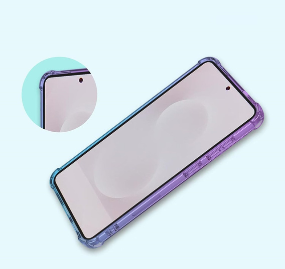 Tok Samsung Galaxy S25 Edge, Gradient Dropproof, Lila / kék