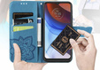 Pattintható tok a Motorola Moto G85, Butterfly, kék