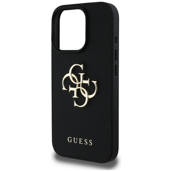 GUESS Grained Big 4G és Classic Logo tok iPhone 16 Pro készülékhez