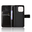 Pattintható tok a Motorola Edge 60 / 60 Fusion, Crazy Horse Wallet, fekete