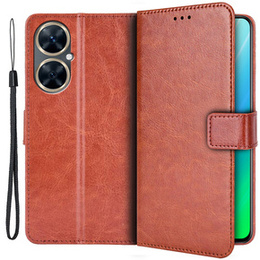 Pattintható tok a Huawei Nova 11i, Wallet, barna