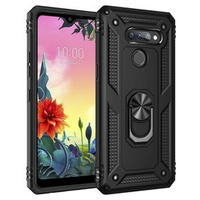 Páncélozott telefontok a LG K50S, Nox Case Ring, fekete