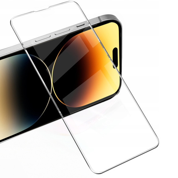 2x edzett üveg a iPhone 14 Pro Max, ERBORD 9H Hard Glass a képernyőn