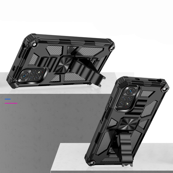 Telefontok a Xiaomi Redmi Note 11 / 11S, Armor Kickstand, fekete