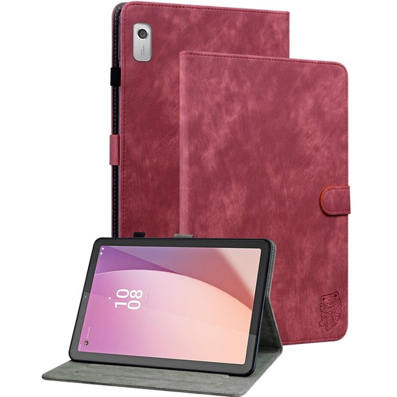 Telefontok a Lenovo Tab M9, Wallet Pen Slot, piros