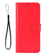 Pattintható tok a Motorola Edge 50 Neo / Motorola ThinkPhone 25, Crazy Horse Wallet, piros