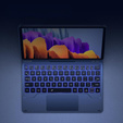 Billentyűzet tok Samsung Galaxy Tab S7 / S8, Dexnor Magnetic Keyboard Touchpad, kék