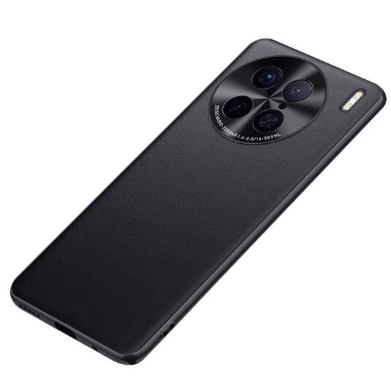 Bőr tok Vivo X90 Pro 5G, leather hybrid, fekete