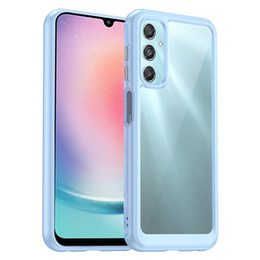 Telefontok a Samsung Galaxy A25 5G, Fusion Hybrid, átlátszó / kék + 9H üveg