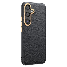 Bőr tok Samsung Galaxy S25+ Plus, leather hybrid, szürke