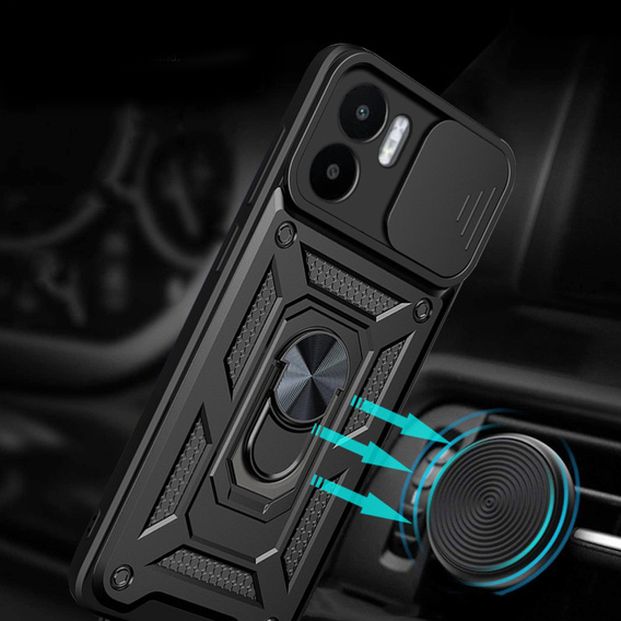 Telefontok a Xiaomi Redmi A1 4G / A2 4G, CamShield Slide, fekete