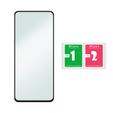 3D edzett üveg Samsung Galaxy A54 5G készülékhez, fekete