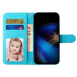 Pattintható tok a Xiaomi Redmi 13C / Poco C65, Wallet, Butterflies kék