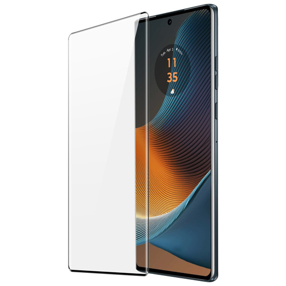 Edzett üveg Motorola Edge 50 Fusion 5G, Dux Ducis teljes képernyőhöz, fekete keret