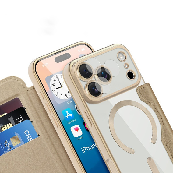 Wallet MagSafe RFID flip tok kameravédelemmel iPhone 17 Pro Max készülékhez