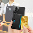 Tok Samsung Galaxy A55 5G, Card Holder Kickstand, fekete