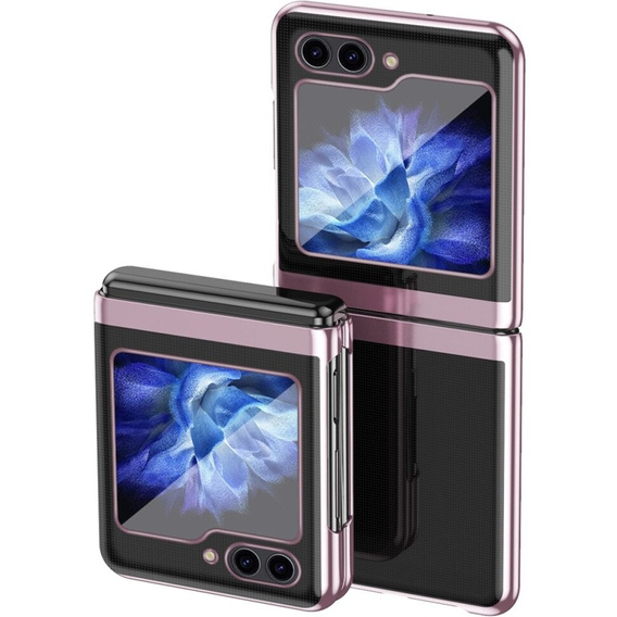 Tok Samsung Galaxy Z Flip7 FE / Z Flip6, PC Case, átlátszó / rózsaszín